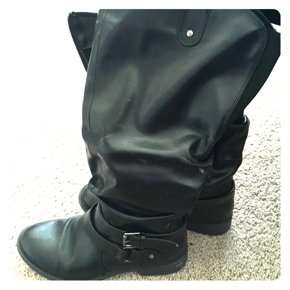 Talk black boots